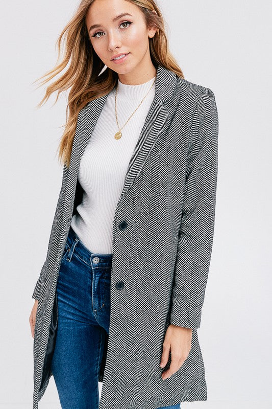Herringbone Winter Coat