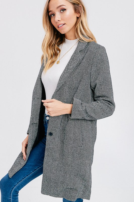 Herringbone Winter Coat